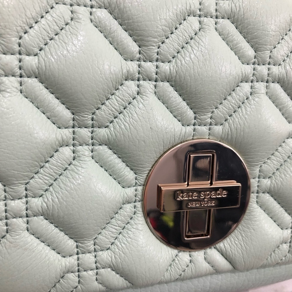 Kate Spade Aster Court Naomi Leather Green Purse - Picture 5 of 14